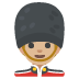 Emoji Guardia uomo: carnagione abbastanza chiara su Google