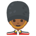 Man Guard: Medium-Dark Skin Tone emoji on Google