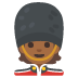 Emoji Guarda: pele morena escura no Google