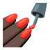 Nail Polish: Dark Skin Tone emoji on Google