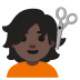Emoji Taglio di capelli: carnagione scura su Google