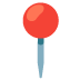 Round Pushpin emoji on Google