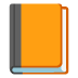 Emoji Buku oren pada Google