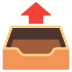 Postausgang-Emoji auf Google