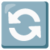 إيموجي زر عكس اتجاه عقارب الساعة على Google