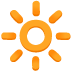 Bright Button emoji on Google