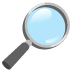 Magnifying Glass Tilted Right emoji on Google