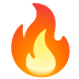 Vuur-emoji op Google