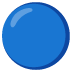 Blue Circle emoji on Google