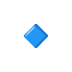 Emoji Rombo blu piccolo su Google