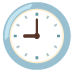 Nine O’clock emoji on Google