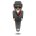 Emoji Homem de terno levitando: pele morena no Google
