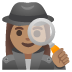 Woman Detective: Medium Skin Tone emoji on Google