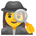 Emoji Investigatrice su Google