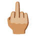 Emoji Jari hantu: ton kulit sederhana cerah pada Google