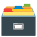 อีโมจิ กล่องใส่แฟ้ม บน Google
