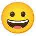 Emoji Rosto risonho no Google