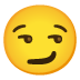 Smirking Face emoji on Google