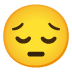 Emoji Cara desanimada en Google