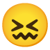 Verwirrtes Gesicht-Emoji auf Google