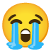 Emoji Muka meraung pada Google