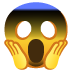 Emoji Muka menjerit ketakutan pada Google