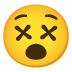 Face with Crossed-Out Eyes emoji on Google