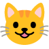 Emoji Gatto che sorride su Google