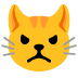 Emoji Gatto imbronciato su Google
