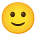 Slightly Smiling Face emoji on Google