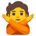 Emoji Persona che fa segno di no su Google