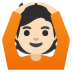 Emoji Gerak isyarat okey: ton kulit cerah pada Google
