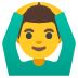 Man Gesturing OK emoji on Google