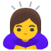 Emoji Mulher fazendo reverência no Google