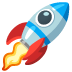 Emoji Foguete no Google