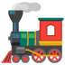Dampflokomotive-Emoji auf Google