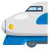 Hochgeschwindigkeitszug-Emoji auf Google