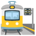 Treinstation-emoji op Google