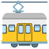 Tram Car emoji on Google