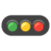 Google üzerinde Yatay trafik ışıkları emojisi