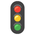 Vertical Traffic Light emoji on Google
