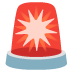 Police Car Light emoji on Google