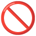 Emoji Symbole d’interdiction sur Google