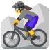 Mountainbikerin-Emoji auf Google