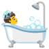 Badende Person-Emoji auf Google