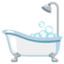 Bathtub emoji on Google