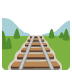 Emoji Jalan kereta api pada Google