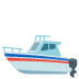 Motorboot-Emoji auf Google