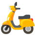 Motorroller-Emoji auf Google