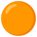 Orange Circle emoji on Google
